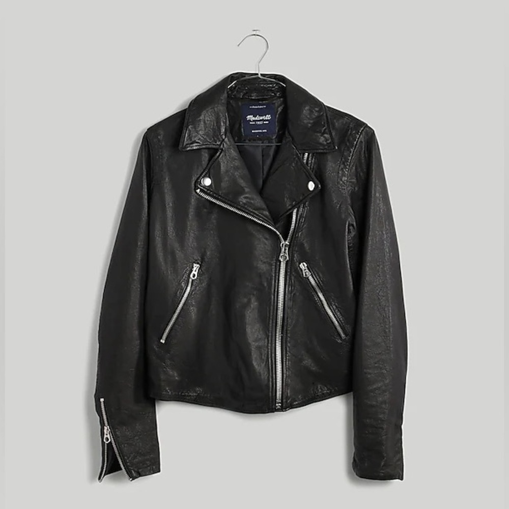 Madewell Washed Leather Motorcycle Jacket